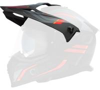 Oneal A-SRS Spike Casco Pico, negro/gris/rojo, Talla única