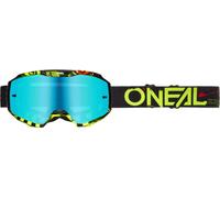 Oneal B-10 Attack Gafas de motocross, negro-amarillo para Hombres