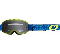 Oneal B-20 Strain V.22 Gafas de motocross, Azul/Amarillo, Talla única
