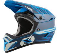 Oneal Backflip Eclipse Casco de descenso, gris-azul, tamaño L para Hombres