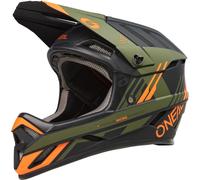 Oneal Backflip Strike V.23 Casco de descenso, negro/verde/naranja, Talla L (59/60)
