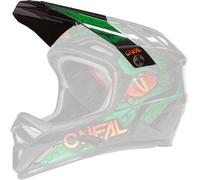 Oneal Backflip Viper Pico del casco, negro/verde, Talla única