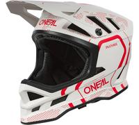 ONeal Blade Polyacrylite Strike, casco de bicicleta XL male Mate Blanco/Rojo Neón