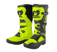 O'NEAL | Botas de Motocross | Moto Enduro | Protección interior de tobillo, pie y zona de cambio, forro perforado, microfibra | Botas RSX | Adulto | Negro Amarillo Neón | Talla 44