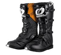 O'NEAL | Botas de Motocross | MX Enduro | Protección de suela metálica, cómodo tejido Air-Mash, hebillas fácilmente ajustables | Bota de piloto EU | Adulto | Negro | Talla 42/9