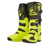 O'NEAL Botas Motocross Enduro Botas Microfibra Protección Térmica Alta Calidad Bota RMX PRO V.24 Adultos Negro Amarillo Neón Talla 47
