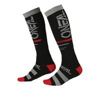 O'NEAL | Calcetines MTB Motocross | MTB Downhill Freeride | Absorción del sudor, talón y suela reforzados | Calcetines Pro MX Squadron V.22 | Unisex | Adulto | Negro | Talla única