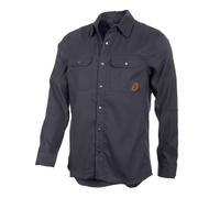 O'Neal | Camisa para Bicicleta de montaña | MTB Mountain Bike Downhill FR Freeride | Protección Acolchada para los Codos, Funcional y para Todos los días | Camisa Loam Jack | Adulto | Gris | Talla XL