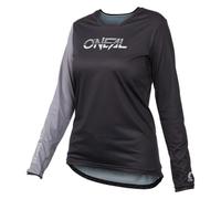 O'NEAL Camiseta de Ciclismo de montaña | MTB Mountain Bike DH Downhill FR Freeride Element FR Women's Jersey Hybrid V.23 | Mujer, Negro/Gris, XL