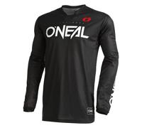 O'NEAL | Camiseta de Manga Larga para Motocross | MX MTB Mountain Bike | Materiales Ligeros, Agujeros de ventilación Cortados con láser | Hardwear Jersey Elite Classic V.22 | Adulto | Negro | S