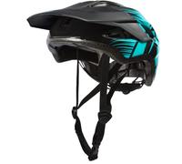 O'NEAL | Casco de Bicicleta de montaña | All-Mountain | Supera Las Normas de Seguridad EN1078 y CPSC para Cascos de Bicicleta | Casco Matrix Split V.23 | Adulto | Negro/Turquesa | XS/S/M (54-58 cm)