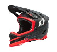 O'NEAL | Casco de Bicicleta de montaña | MTB Downhill | Aberturas de ventilación para el Flujo de Aire, Carcasa Exterior de ABS | Casco Blade POLYACRYLITE Haze V.23 | Adulto | Negro Rojo | Talla S