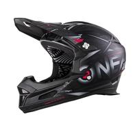 O'NEAL | Casco de Bicicleta de montaña | MTB Downhill | Aberturas de ventilación para Flujo de Aire y refrigeración, Carcasa Exterior de ABS | Casco Fury SYNTHY | Adulto | Negro | Talla S