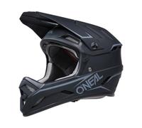 O'NEAL | Casco de bicicleta de montaña | MTB Downhill | Según norma de seguridad EN1078, aberturas de ventilación para flujo de aire y refrigeración | Casco Backflip Solid | Adulto | Negro | Talla S