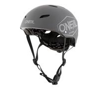 O'NEAL | Casco de Bicicleta de montaña | Niños | Enduro All-Mountain | Carcasa ABS, Cierre magnético Fidlock, Grandes Aberturas de ventilación | Casco Dirt Lid Youth Plain | Gris | Talla L