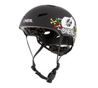 O'NEAL | Casco de Bicicleta de montaña | Niños | Enduro All-Mountain | Carcasa ABS, Cierre magnético Fidlock, Grandes Aberturas de ventilación | Casco Dirt Lid Youth Skulls | Negro Multi | Talla M