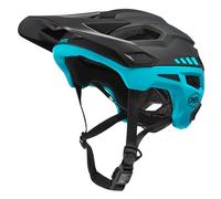 O'NEAL Casco de Bicicleta I Casco de Bicicleta de Montaña con Orificios de Ventilación I Certificación de Seguridad EN1078 I Casco Trailfinder Split V.20 I Casco MTB | Negro/Turquesa | Talla S/M