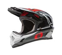 O'NEAL | Casco de Ciclismo de montaña Fullface | MTB Downhill FR Freeride | Carcasa ABS, Cierre magnético, supera la Norma de Seguridad EN1078 | Casco SONUS Split V.23 | Adulto | Gris Rojo | Talla M