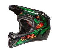 O'NEAL | Casco de Ciclismo de montaña | MX MTB | Aberturas de ventilación para el Flujo de Aire y la refrigeración, Carcasa Exterior de ABS | Casco Backflip Viper V.23 | Adulto | Negro Verde | XS