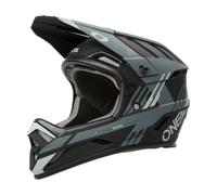 O'NEAL | Casco de Ciclismo de montaña | MX MTB | Aberturas de ventilación para el Flujo de Aire y la refrigeración, Carcasa Exterior de ABS | Casco Backflip Strike V.23 | Adulto | Negro Gris | XS