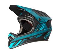 O'NEAL | Casco de Ciclismo de montaña | MX MTB | Norma de Seguridad EN1078, Aberturas de ventilación para el Flujo de Aire y la refrigeración | Casco Backflip Strike V.23 | Adulto | Black Teal | XL