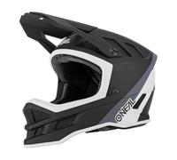 O'Neal | Casco de Descenso para Bicicleta de Montaña | Forro Dri-Lex®, Rejillas de ventilación, Carcasa de Fibra de Vidrio | Blade HYPERLITE Charger V.22 Adulto | Negro Blanco | Talla S