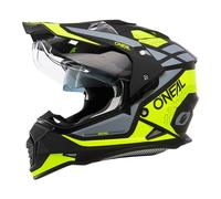 Oneal Sierra R Casco de motocross, negro-amarillo, tamaño S para Hombres