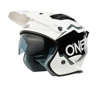 O'NEAL | Casco de Moto Enduro Adventure Street | Normas de Seguridad ECE 22.05, Carcasa ABS, Visera Solar integrada | Casco Volt Solid V.24 | Adulto | Negro | Talla XL