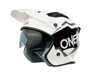 O'NEAL | Casco de Moto Enduro Adventure Street | Normas de Seguridad ECE 22.05, Carcasa ABS, Visera Solar integrada | Casco Volt Solid V.24 | Adulto | Negro | Talla XL