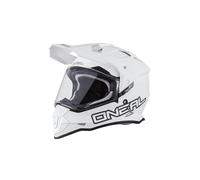 O'NEAL | Casco de Moto | Motocicleta de Enduro | Aberturas de ventilación para un máximo Flujo de Aire y refrigeración, Carcasa de ABS | Casco Sierra Flat V.23 | Adulto | Blanco | Talla XL