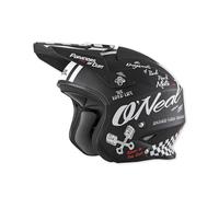 O'NEAL | Casco de Motocicleta | Enduro Street Adventure | Cubierta Exterior de Fibra de Vidrio Ligera, Forro extraíble y Lavable, Cierre magnético | Casco Slat Torment | Adultos | Negro | Talla S