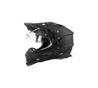 O'NEAL | Casco de Motocicleta | Moto Enduro | Aberturas de ventilación para el máximo Flujo de Aire y refrigeración, Visera Solar integrada | Casco Sierra II Plano | Adultos | Negro | Talla XL