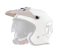 O'NEAL | Casco de Motocicleta | Motocicleta de Enduro | Visera de Repuesto | Casco de Volt Herbie | Adultos | Blanco Rojo Azul