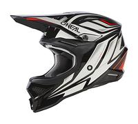 O'NEAL | Casco de Motocross | Enduro | Carcasa ABS, Norma de Seguridad ECE 22.06, Ventilaciones para una refrigeración óptima | Casco 3SRS Vertical V.23 | Adulto | Negro Blanco | Talla XL (61/62 cm)