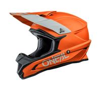 O'NEAL | Casco de Motocross | Motocicleta Enduro | Carcasa ABS, Norma de Seguridad ECE 22.05, Ventilaciones para una óptima ventilación y refrigeración | Casco 1SRS Solid | Adulto | Naranja | Talla L