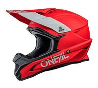 O'NEAL | Casco de Motocross | Motocicleta MX Enduro | Carcasa ABS, Norma de Seguridad ECE 22.05, Ventilaciones para una óptima ventilación y refrigeración | Casco 1SRS Solid | Adulto | Rojo | Talla S