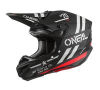 O'NEAL | Casco de Motocross MX | 2 carcasas y 2 EPS para mayor seguridad, carcasa de ABS, protección de goma para la nariz | Casco de poliacrilita 5SRS Squadron V.22 | Adulto | Negro Gris | L