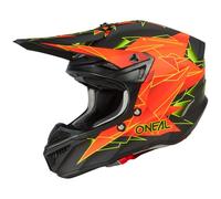 O'NEAL | Casco de Motocross | MX Enduro | 2 Carcasas Exteriores y 2 EPS para Mayor Seguridad, Carcasa de ABS, ECE 22.06 | Casco 5SRS Polyacrylite Surge V.23 | Adulto | Negro Rojo | Talla M (57/58 cm)