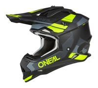 Oneal 2Series Spyde V23 Casco de motocross, negro-gris-amarillo, tamaño M para Hombres