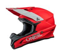O'NEAL | Casco de Motocross | MX Enduro | Carcasa de ABS, Norma de Seguridad ECE 22.05, ventilaciones para una óptima ventilación y refrigeración | Casco 1SRS Solid | Adulto | Rojo | Talla L