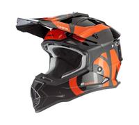 O'NEAL | Casco de Motocross | MX Enduro | Carcasa de ABS, Norma de Seguridad ECE 22.05, Ventilaciones para una óptima ventilación y refrigeración | Casco 2SRS Slick | Adulto | Negro Naranja | Talla S