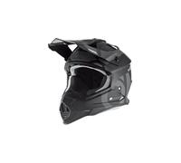O'NEAL | Casco de Motocross | MX Enduro | Carcasa de ABS, Norma de Seguridad ECE 22.05, Ventilaciones para una óptima ventilación y refrigeración | Casco 2SRS Slick | Adulto | Negro Gris | Talla S
