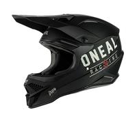 O'NEAL | Casco de Motocross MX Enduro | Carcasa de ABS, Norma de Seguridad ECE 22.05, Ventilaciones para una óptima refrigeración y ventilación | Casco 3SRS Dirt V.22 Adulto | Negro Gris | Talla XS