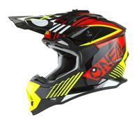 O'Neal | Casco de Motocross | Niños | MX | Carcasa de ABS, Norma de Seguridad ECE 22.05, Ventilaciones para una óptima refrigeración | Casco Juvenil 2SRS Rush V.22 | Amarillo Neón | Talla S