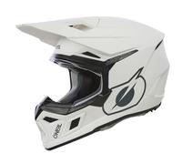 O'NEAL | Casco Motocross | MX Enduro | Carcasa ABS, Norma de Seguridad ECE 22.06, Aberturas de ventilación para una refrigeración óptima | Casco 3SRS Solid V.24 | Adulto | Blanco | Talla L
