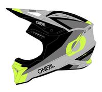 Oneal 1SRS Stream Casco de motocross para niños, negro-gris-amarillo, tamaño L