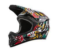O'NEAL | Casco MTB Descenso | Norma de Seguridad EN1078, Aberturas de ventilación para refrigeración, Carcasa Exterior ABS | Casco Backflip Inked V.24 | Adulto | Multi | Talla L
