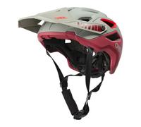 O'NEAL | Casco para Bicicleta de montaña | Bicicleta | Casco Ligero para Enduro/Freeride con una construcción de policarbonato de 2 Capas | Casco Pike Solid | Adulto | Gris/Burdeos | S/M (55-58cm)