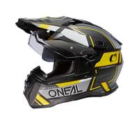 O'Neal Casco Unisex para Adultos, Negro/Gris/Amarillo neón, L