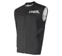 O'NEAL | Chaleco MTB DH Downhill FR Freeride | Corte deportivo, Cuatro bolsillos con cremallera, Tejido elástico extensible | Chaleco Soft Shell MX V.24 | Adulto | Negro